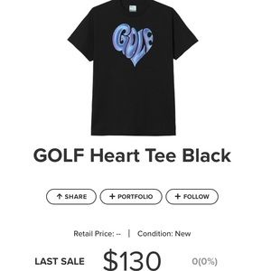 RARE GOLF WANG BLUE HEART TEE (UNISEX)
